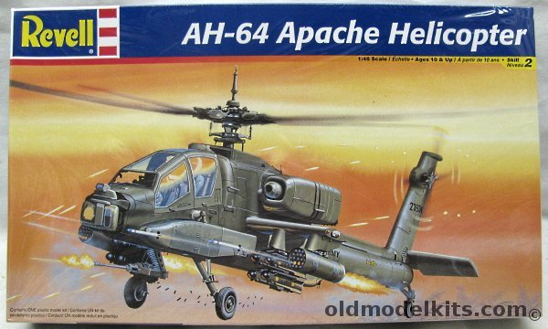 Revell 1/48 AH-64 Apache Helicopter, 85-5443 plastic model kit